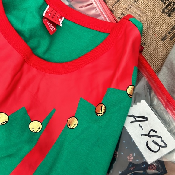 Target Brand NWT! Christmas  514368 Elf Green/Red Striped Pajama Sweater - Picture 12 of 12
